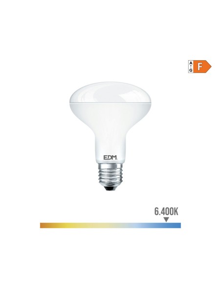 Lampe LED EDM 35489 F 12 W 75 W 80 W E27 1055 lm Ø 9 x 12 cm Réflecteur (6400 K)
