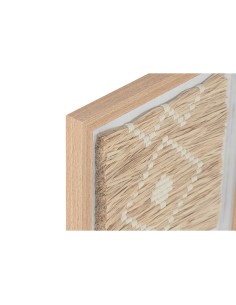 Cadre Home ESPRIT Blanc Naturel Scandinave 40 x 3 x 40 cm (2 Unités) 2