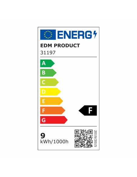Tube LED EDM 31197 F 18 W 9 W G13 T8 900 Lm Ø 2,6 x 60 cm (4000 K)