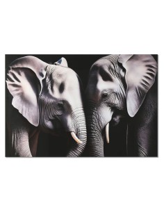 Cadre Home ESPRIT Noir Gris Imprimé 150 x 0,4 x 100 cm