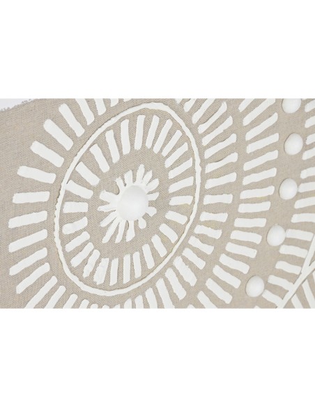 Cadre Home ESPRIT Blanc Beige Cercles Urbaine 82 x 4,5 x 82 cm (2 Unités)