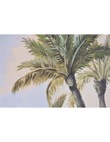 Cadre Home ESPRIT Bleu Vert Plage méditerranéen 80 x 3 x 80 cm (2 Unités)