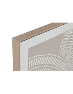 Cadre Home ESPRIT Blanc Beige Cercles Urbaine 122 x 4,5 x 62 cm (2 Unités) 2