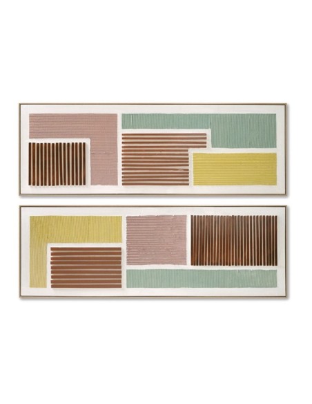 Cadre Home ESPRIT Moderne Urbaine 152 x 4,5 x 52 cm (2 Unités)