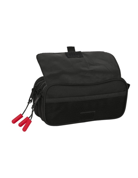 Trousse Fourre-Tout Triple Paul Frank Campers Noir (21,5 x 10 x 8 cm)