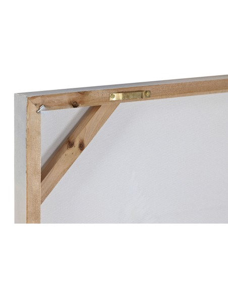 Cadre Home ESPRIT Bleu Doré Plage méditerranéen 80 x 3 x 80 cm (2 Unités)