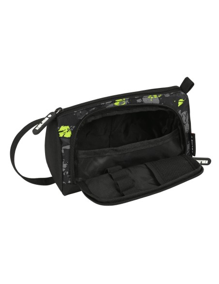 Trousse d'écolier Kelme Jungle Noir Gris Citron 20 x 11 x 8.5 cm