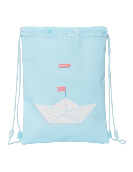 Sac à dos serré par des ficelles Safta Ship Bleu (26 x 34 x 1 cm)