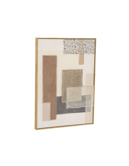 Cadre Home ESPRIT Marron Beige Abstrait Urbaine 50 x 3 x 70 cm (2 Unités)