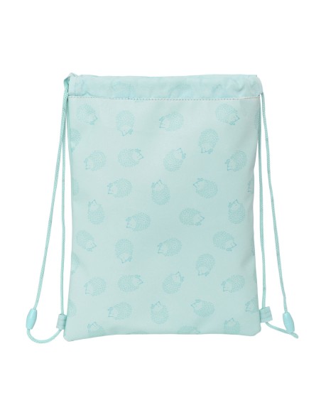 Sac à dos serré par des ficelles Safta Erizo Turquoise (26 x 34 x 1 cm)