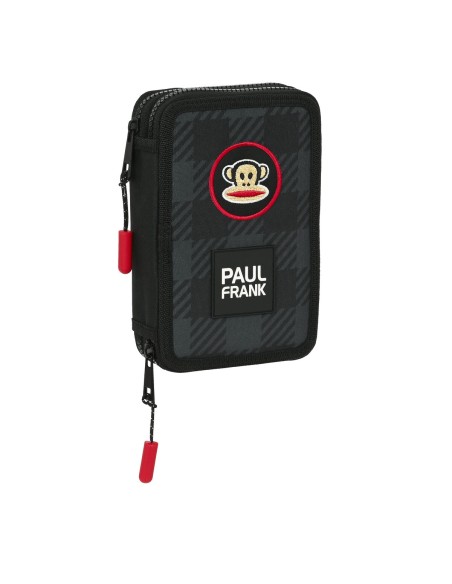 Trousse Scolaire avec Accessoires Paul Frank Campers Noir 12.5 x 19.5 x 4 cm (28 Pièces)