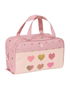 Trousse de Toilette Glow Lab Hearts Rose 31 x 14 x 19 cm