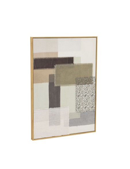 Cadre Home ESPRIT Marron Beige Abstrait Urbaine 50 x 3 x 70 cm (2 Unités)
