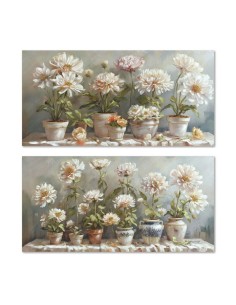 Cadre Home ESPRIT Pot Traditionnel 120 x 3 x 60 cm (2 Unités)