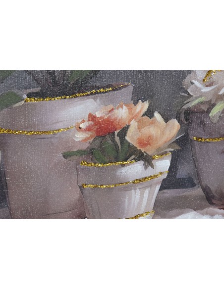 Cadre Home ESPRIT Pot Traditionnel 120 x 3 x 60 cm (2 Unités)