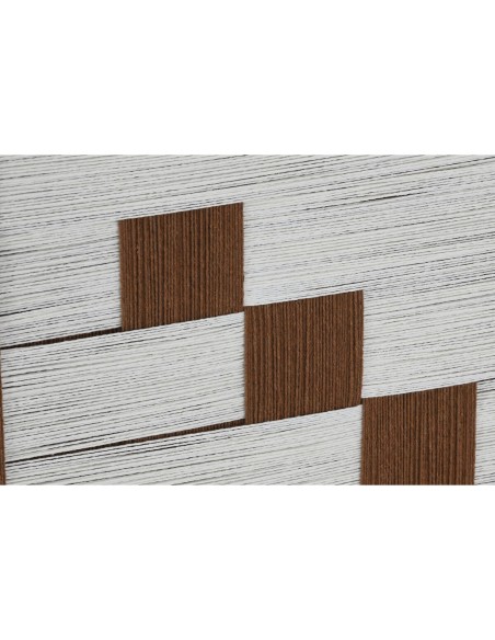 Cadre Home ESPRIT Blanc Marron Beige Moderne Urbaine 50 x 3 x 50 cm (2 Unités)