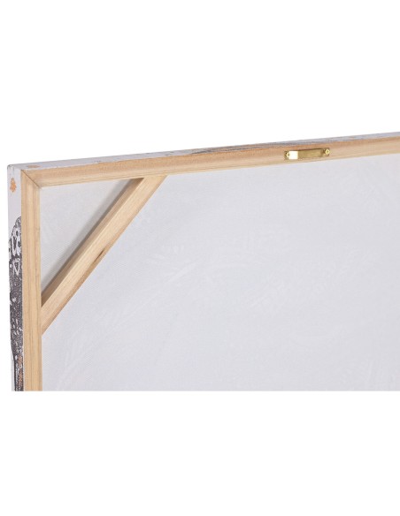 Cadre Home ESPRIT Noir Doré Colonial Africaine 60 x 3 x 90 cm (2 Unités)