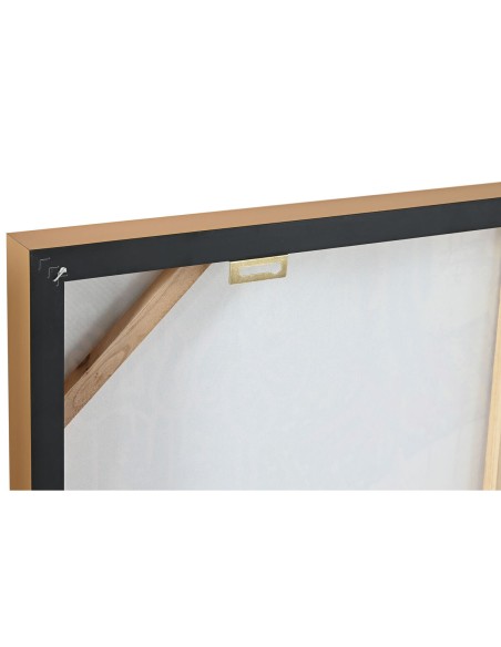 Cadre Home ESPRIT Noir Moderne chica Laqué 82 x 4 x 82 cm (2 Unités)