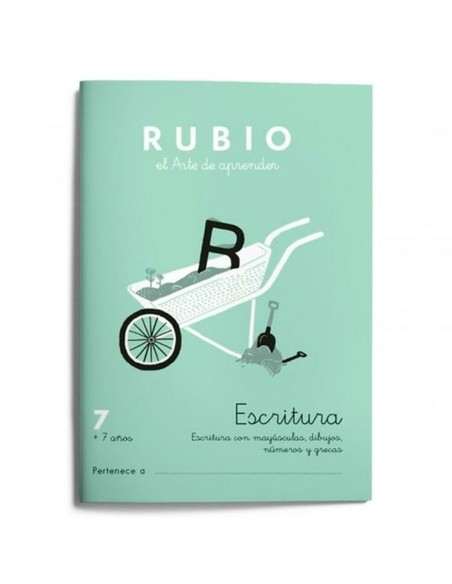 Cahier d'écriture et de calligraphie Rubio Nº07 A5 Espagnol 20 Volets (10 Unités)