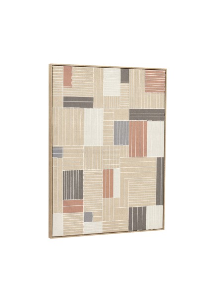 Cadre Home ESPRIT Marron Beige Vérifié Urbaine 60 x 3 x 80 cm (2 Unités)