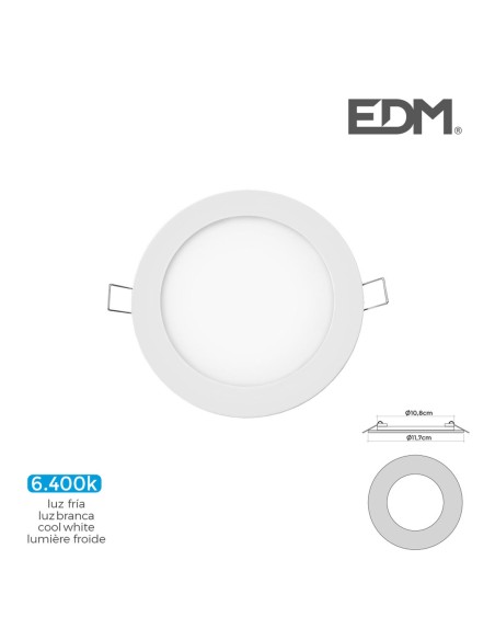 Spot encastré EDM 31601 Downlight A G 6 W 320 Lm (6400 K)