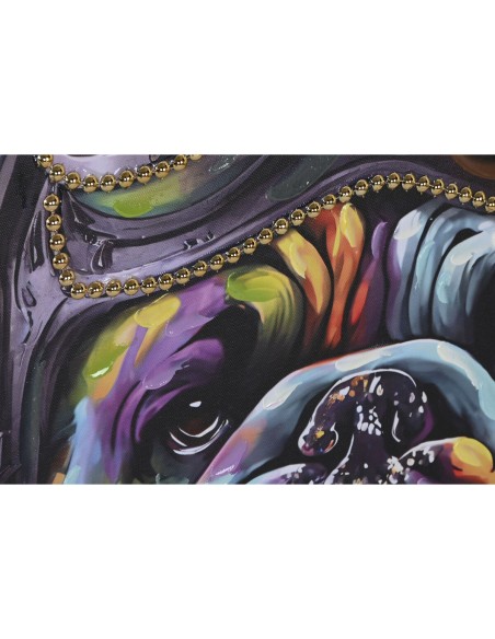 Cadre Home ESPRIT Noir Moderne Chien 60 x 3 x 90 cm (2 Unités)