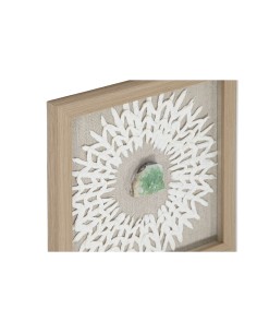 Cadre Home ESPRIT Blanc Naturel Moderne 22 x 2 x 22 cm 2
