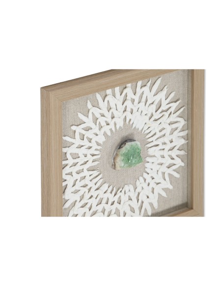 Cadre Home ESPRIT Blanc Naturel Moderne 22 x 2 x 22 cm