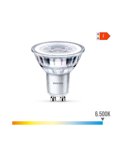 Ampoule LED Dichroïque Philips F 4,6 W 50 W GU10 390 lm 5 x 5,4 cm (6500 K)