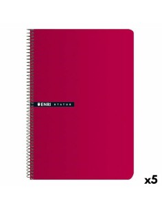 Cahier ENRI Rouge 21,5 x 15,5 cm (5 Unités)