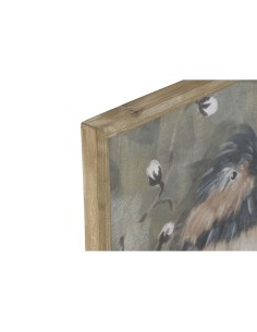 Cadre Home ESPRIT Vert Oiseaux Shabby Chic 50 x 2 x 50 cm (4 Unités) 2
