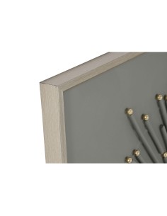 Cadre Home ESPRIT Blanc Beige Abstrait Moderne 100 x 3,5 x 100 cm (2 Unités) 2