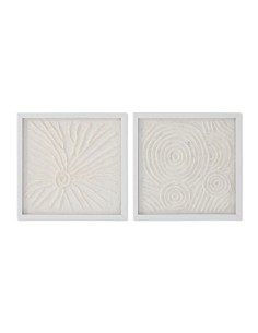 Cadre Home ESPRIT Blanc Naturel Scandinave 35 x 2 x 35 cm