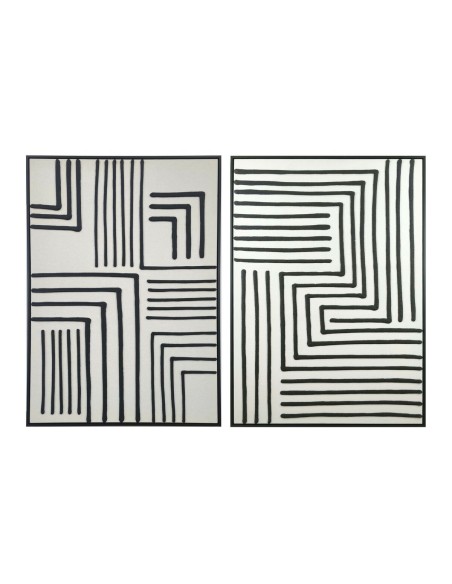 Cadre Home ESPRIT Blanc Noir Urbaine (2 Unités)