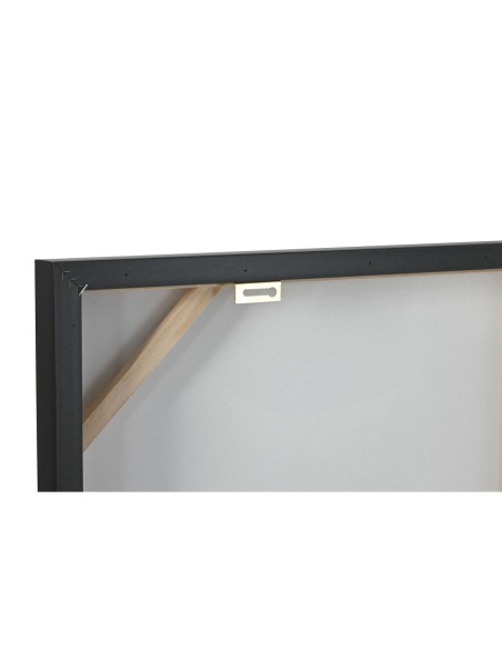 Cadre Home ESPRIT Noir Doré Moderne Taureau Laqué 100 x 4 x 100 cm (2 Unités)