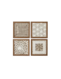 Cadre Home ESPRIT Blanc Naturel Moderne 22 x 2 x 22 cm
