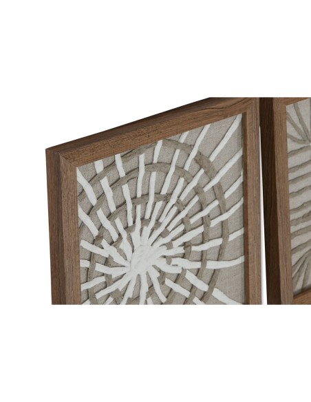 Cadre Home ESPRIT Blanc Naturel Moderne 22 x 2 x 22 cm