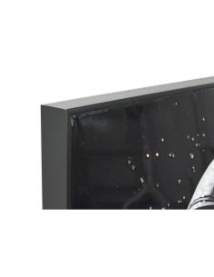 Cadre Home ESPRIT Bleu Noir Moderne Astronaute Laqué 100 x 4 x 100 cm (2 Unités) 2
