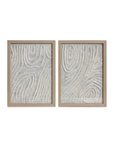 Cadre Home ESPRIT Blanc Naturel Scandinave 25 x 2 x 35 cm
