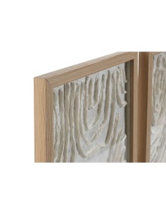 Cadre Home ESPRIT Blanc Naturel Scandinave 25 x 2 x 35 cm 2