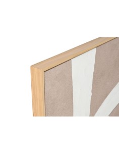 Cadre Home ESPRIT Blanc Beige Abstrait 103 x 4,3 x 103 cm (2 Unités) 2