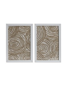 Cadre Home ESPRIT Blanc Naturel Moderne 20 x 2 x 30 cm