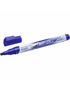 Marqueur Bic Velleda Bleu (12 Pièces)