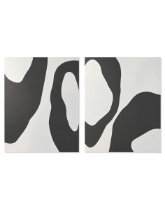 Cadre Home ESPRIT Blanc Blue marine Moderne Urbaine 140 x 3 x 180 cm (2 Unités)