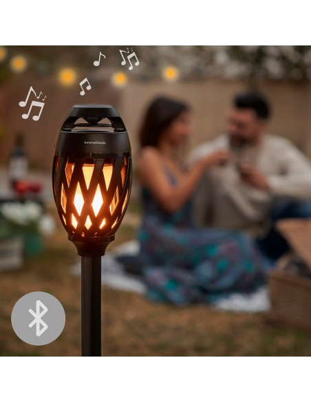 Haut-Parleur Sans Fil avec LED Effet Flamme Spekkle InnovaGoods
