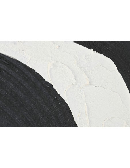Cadre Home ESPRIT Blanc Noir Abstrait 103 x 4,3 x 143 cm (2 Unités)