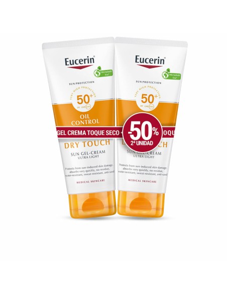 Gel Protecteur Solaire Eucerin Sensitive Protect Spf 50 Spf 50+ 200 ml 50 ml x 2 Sec