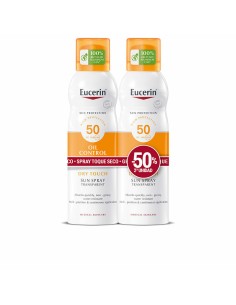 Crème Solaire pour le Corps en Spray Eucerin Sensitive Protect Sec 200 ml x 2