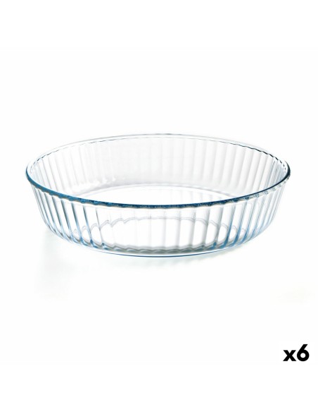 Moule pour four Ô Cuisine Rond 26 x 26 x 5,9 cm Transparent (6 Unités)