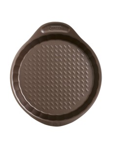 Moule pour four Pyrex Asimetria Rond Noir Plat 27 x 4 cm (6 Unités) 2